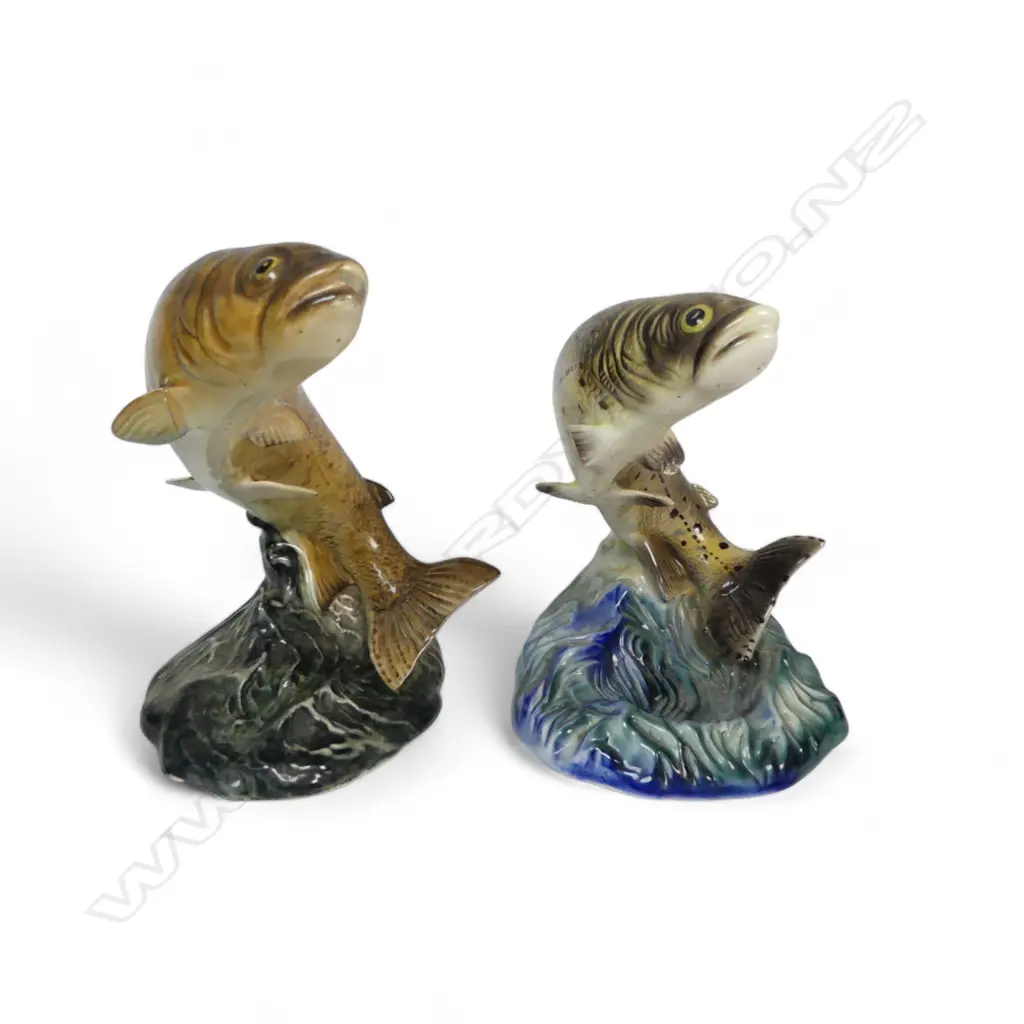 2 BESWICK CHINA LEAPING TROUT  H170MM Image 1++
