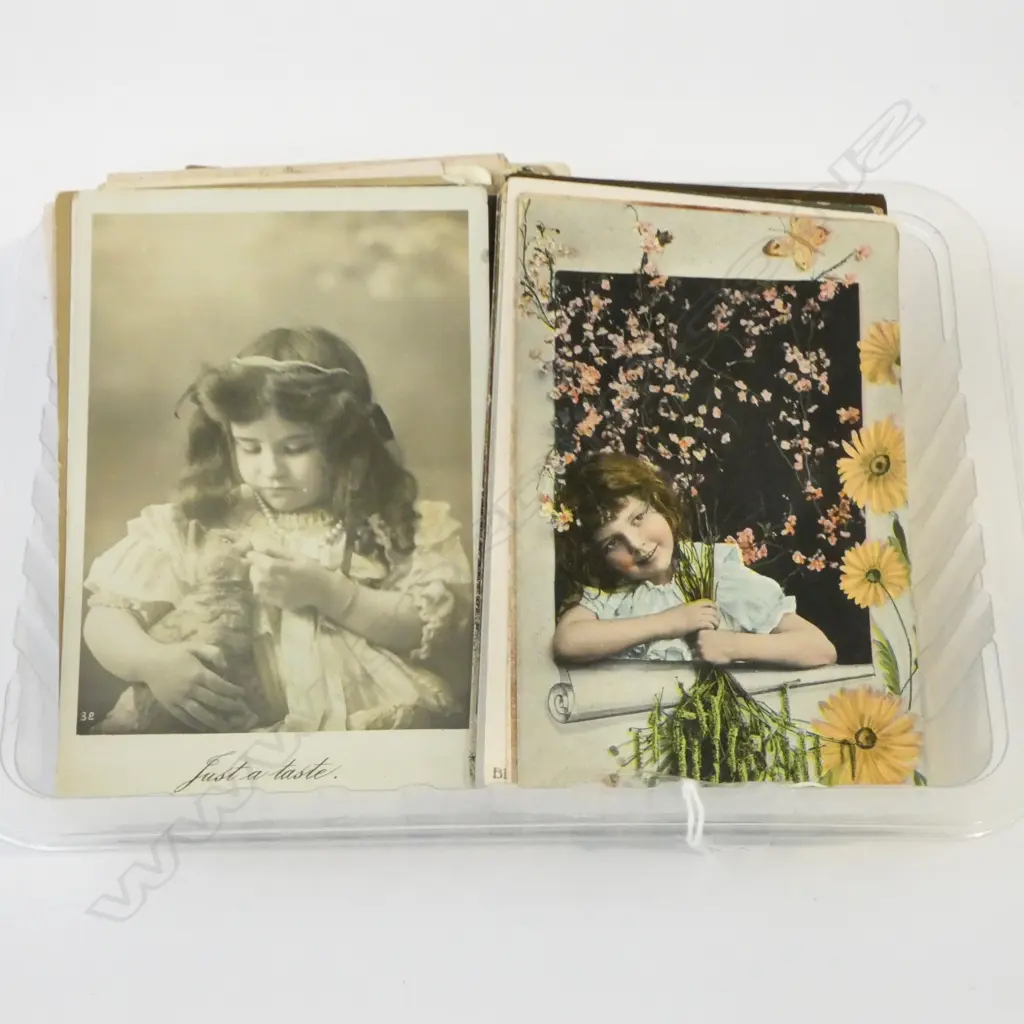 60 ANTIQUE POSTCARDS FEATURING CHILDREN  Image 1++