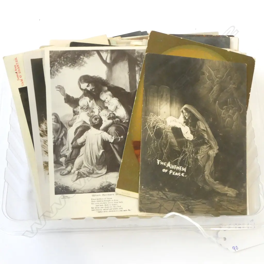 90+ OLD RELIGIOUS POSTCARDS JESUS, MARY, ANGELS, ETC Image 1++