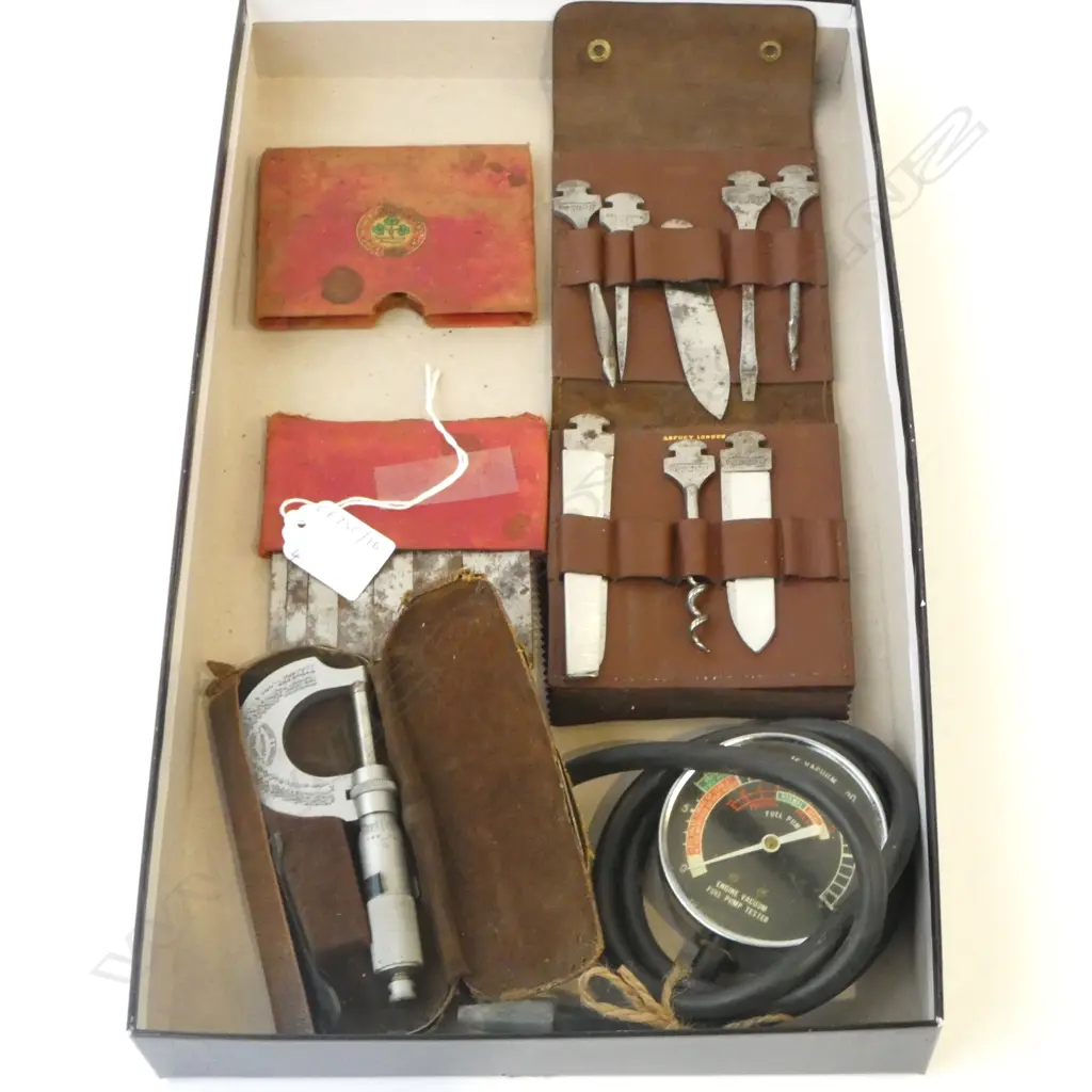 ASPREY BONSA TOOLS, MARPLES BLADES, MOORE&WRIGHT MICROMETER, ENGINE VAC FUEL PUMP TESTER Image 1++