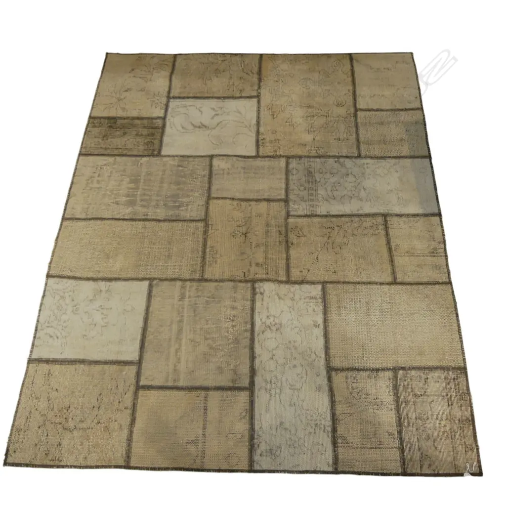 LGE PATCHWORK TYPE RUG. W.1720mm. L.2100mm. Labelled 'dhoku' Image 1++