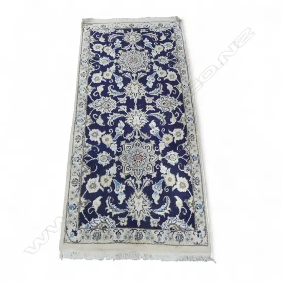 HAND KNOTTED IRANIAN WOOL PILE RUG 1500x620mm