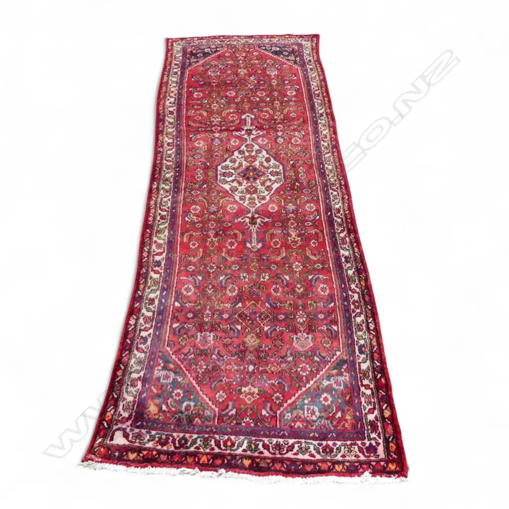 HAND KNOTTED WOOL PILE RUG 3100x1100mm Image 1++