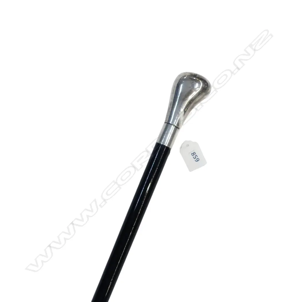 STG SILVER CAPPED WALKING STICK L.940mm Image 1++