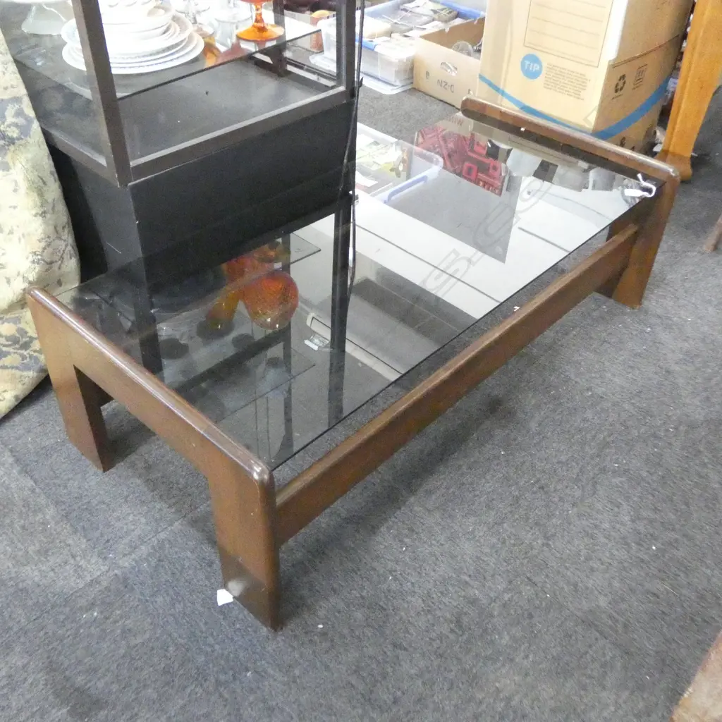 MODERN GLASS COFFEE TABLE 1260x600x380mm Image 1++