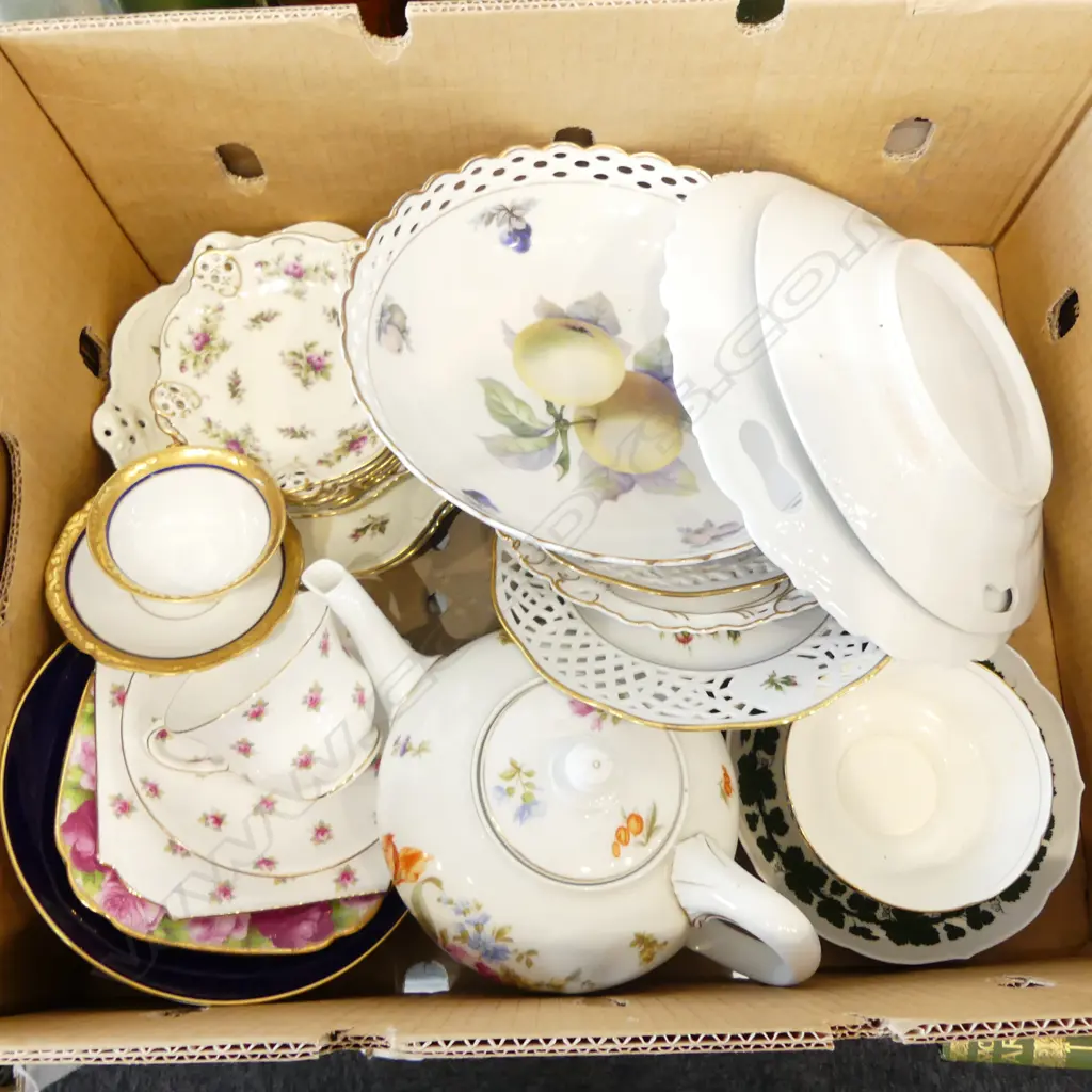 BOX OF ASST. CHINA INCLUDING ROSENTHAL Image 1++