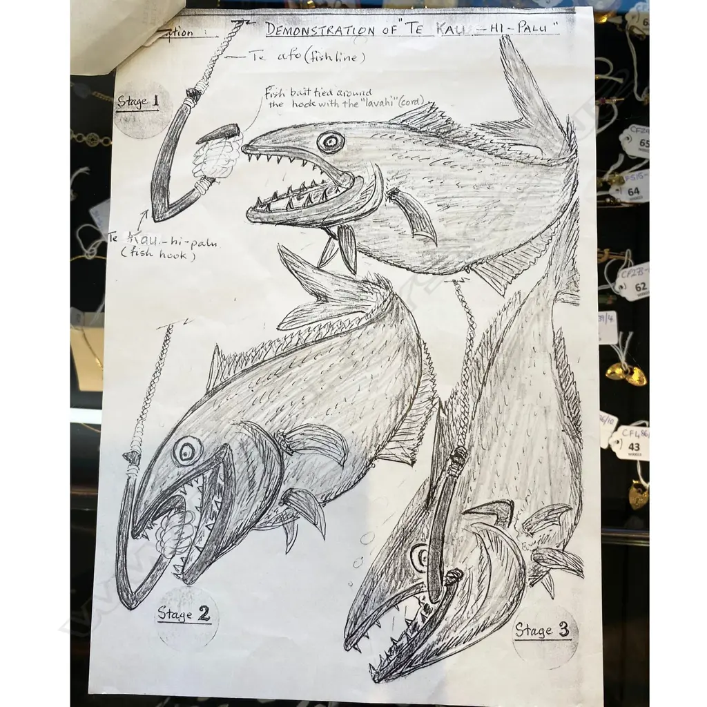 ASST. TRIBAL PCES incl 2 TOKELAUN FISH HOOKS Image 1++
