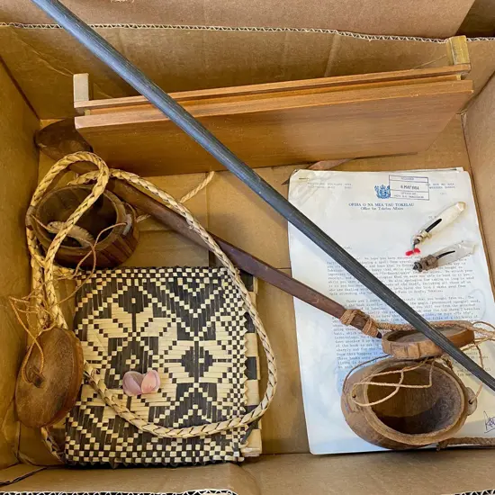 ASST. TRIBAL PCES incl 2 TOKELAUN FISH HOOKS