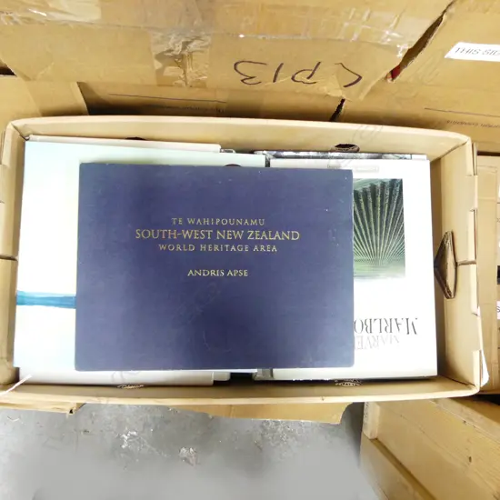 BOX OF COFFEE TABLE BOOKS NZ AUS & THE WORLD