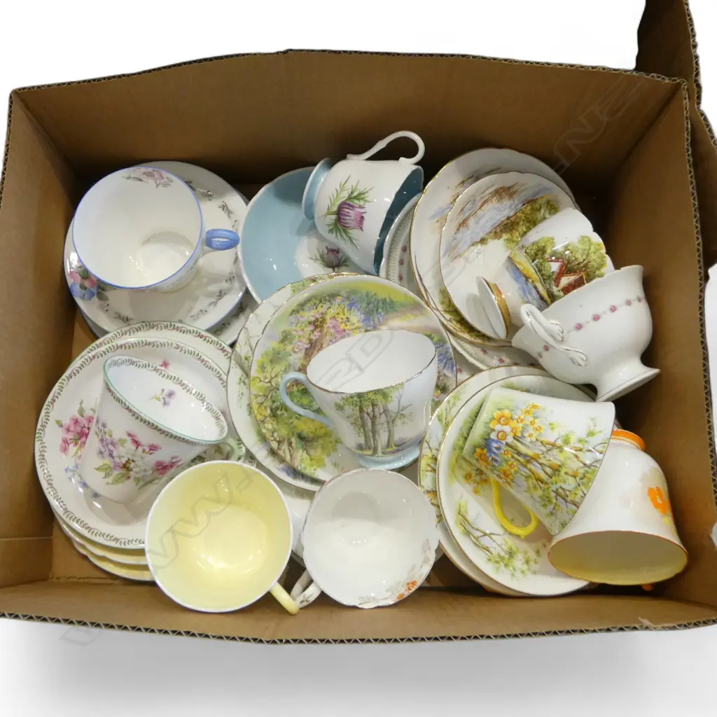 10 SHELLEY CHINA CSPS MIXED PATS Image 1++