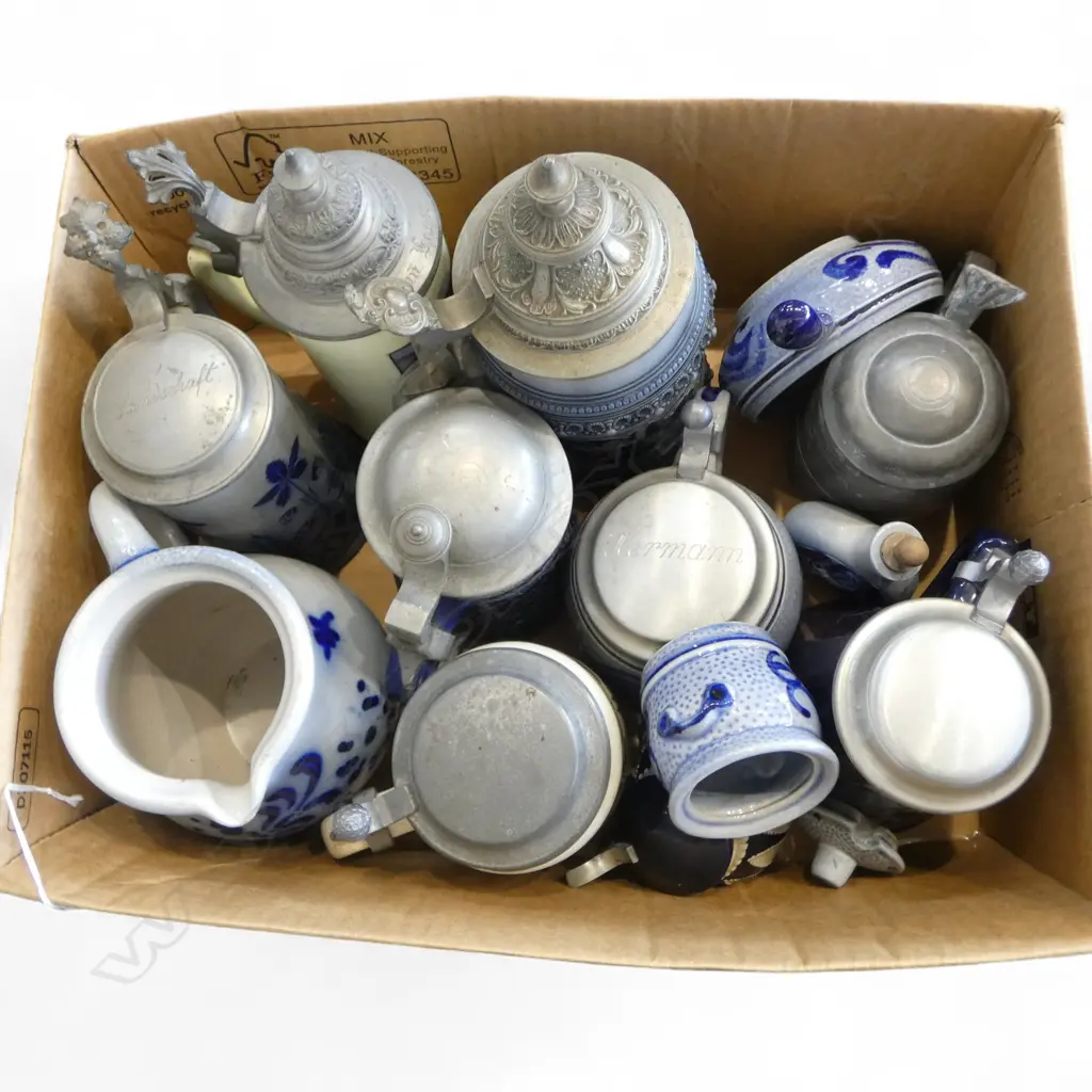 ASST. STEINS & OTHER ASST. STONEWARE Image 1++