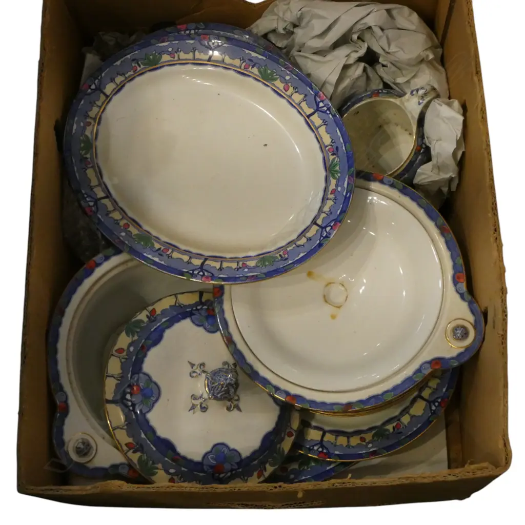 PART EDWARDIAN BURLIEGHWARE DINNER SERVICE  Image 1++