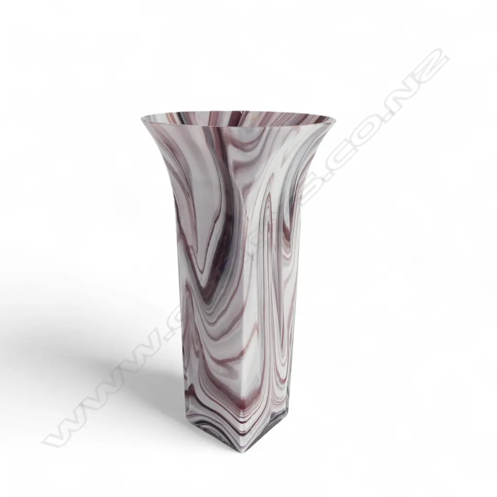 c.1970 LG SERGIO ASTI FOR VENINI MURANO ART GLASS VASE, H.410mm, D.210mm ALL FAULTS REPAIRS Image 1++