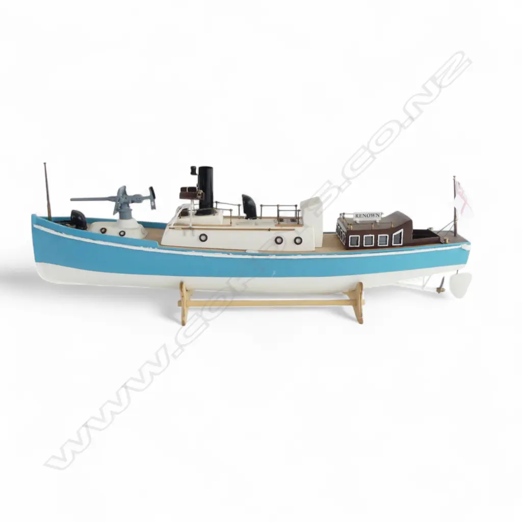 WOODEN GUNBOAT MODEL 'RENOWN' L.345mm Image 1++