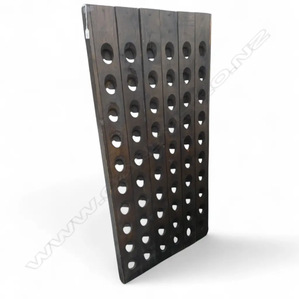 OAK RIDDLING WINE RACK 730x50x1480mm Image 1++