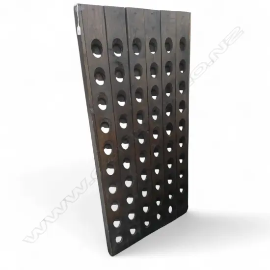 OAK RIDDLING WINE RACK 730x50x1480mm