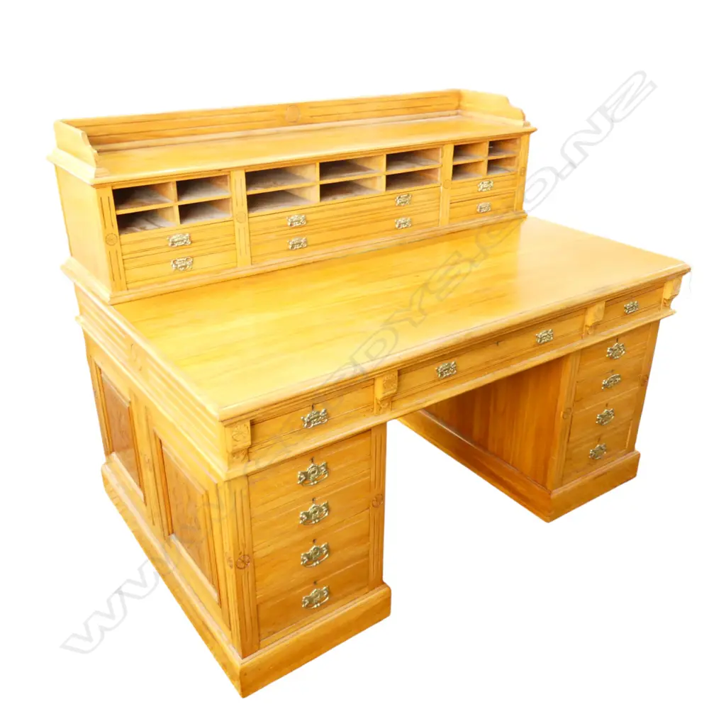 LG EARLY 20thC DESK 1580x1080x1220mm - IN 4 PARTS Image 1++