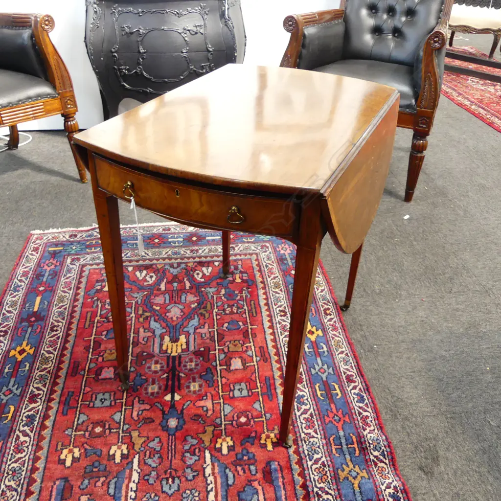 ANTIQUE MAHOGANY PEMBROKE TABLE 760x510x725mm Image 1++