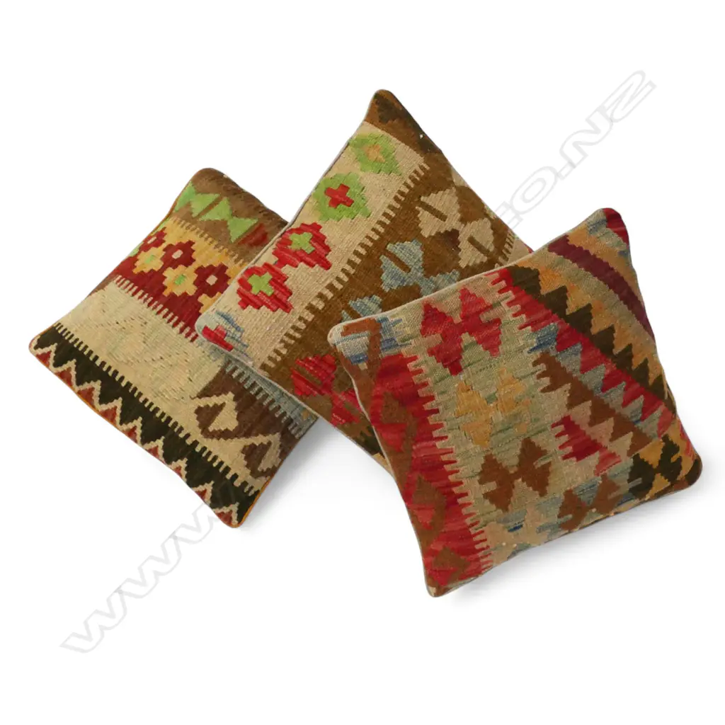 3 HANDWOVEN KILIM CUSHIONS Image 1++