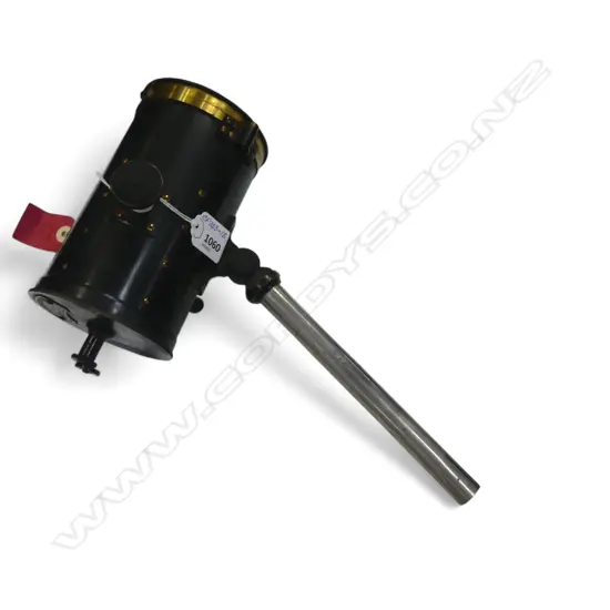 c1900 BRASS FERY'S PATENT RADIATION PYROMETER, CYLINDER W.170mm