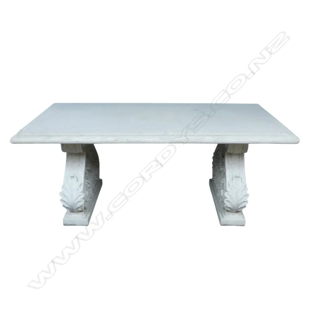 LARGE OUTDOOR TABLE 1910x950x800mm with ornate scroll bases Image 1++