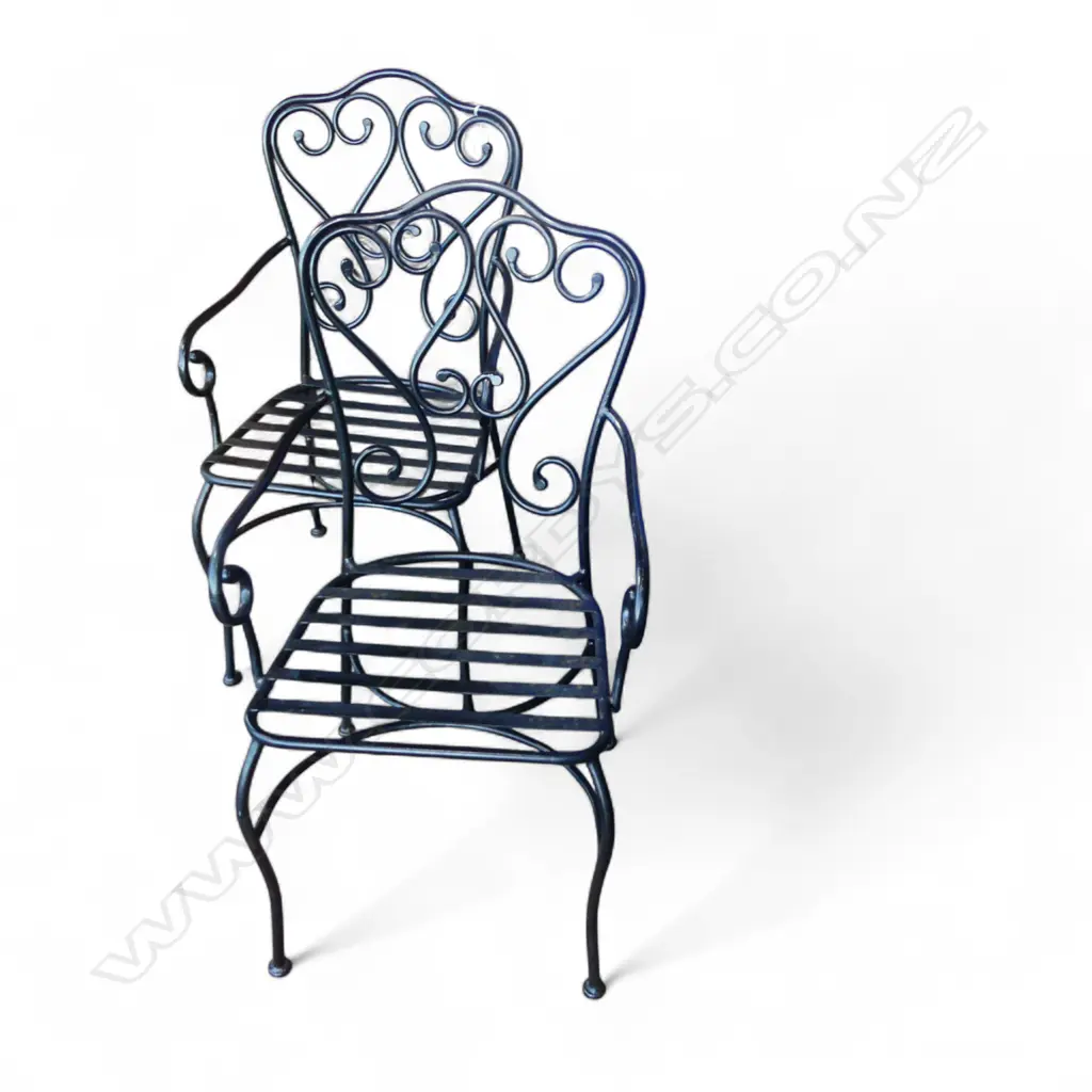 PR BLACK METAL CHAIRS  Image 1++