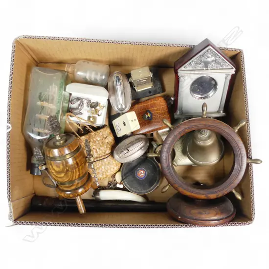 TRAY LOT NAUTICAL SOVS SHIPS IN BOTTLES ETC