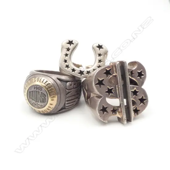 3 925 SILVER RINGS, 78gms