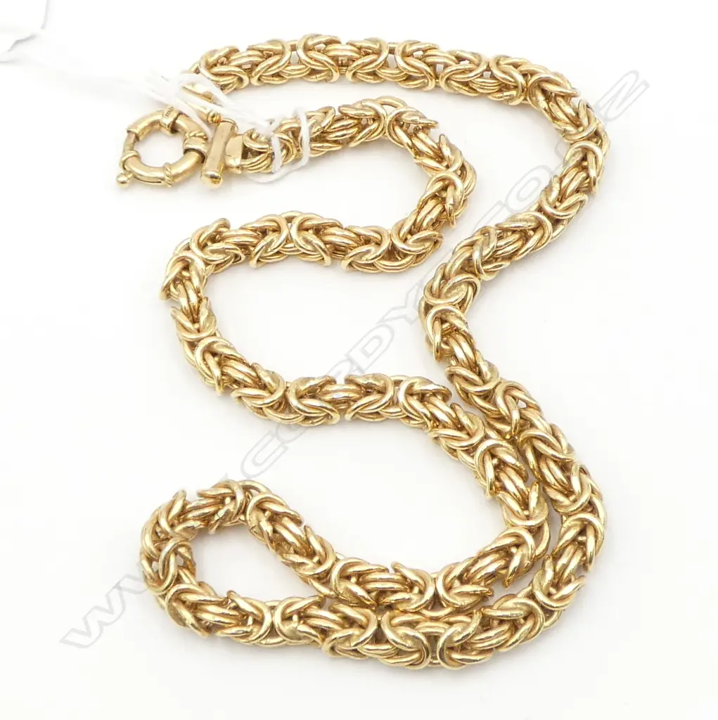 9CT NECKLACE, 37.3gms Image 1++