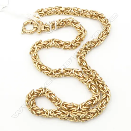 9CT NECKLACE, 37.3gms