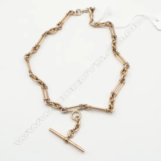 9CT GOLD FOB CHAIN 39gms