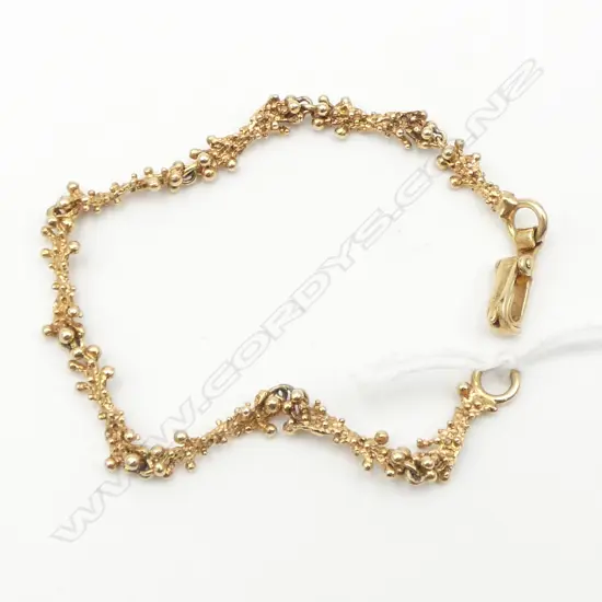 9CT BRACELET, 10.1gms