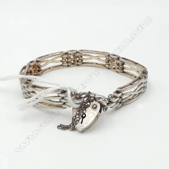 SILVER GATE BRACELET 27gms