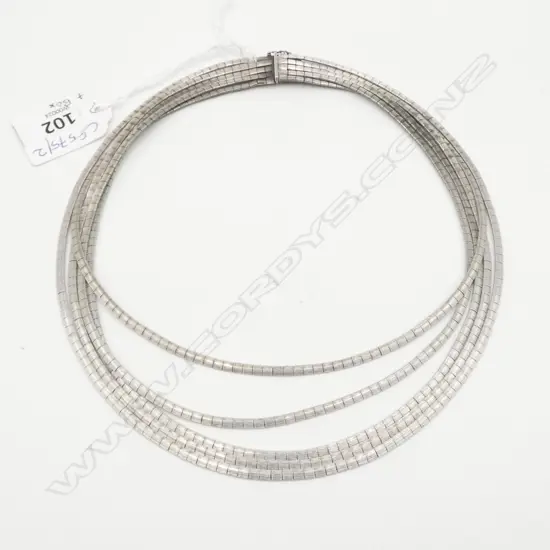 835 SILVER NECKLACE 70gms, BOXED