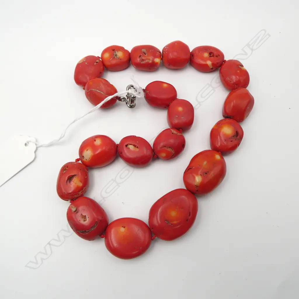 DYED CORAL NECKLACE, L.480mm Image 1++