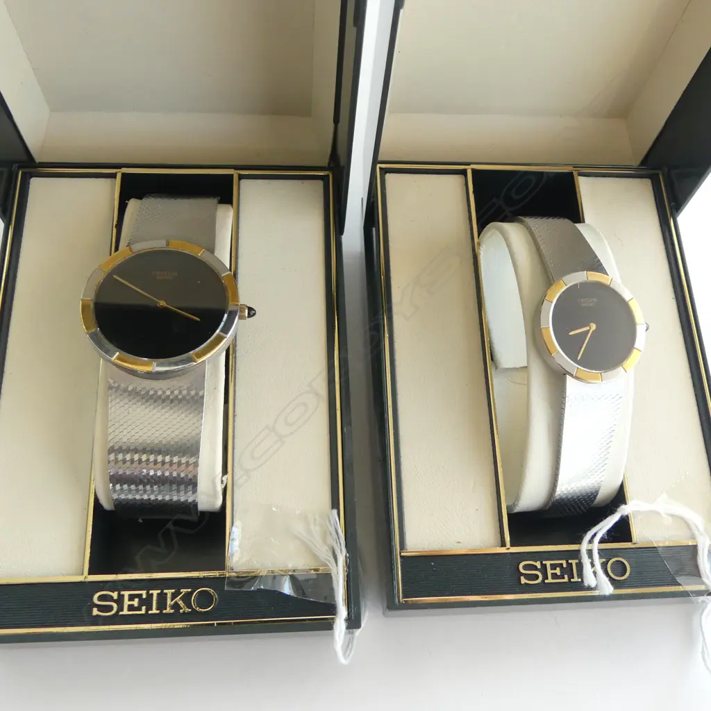 PR LADIES & GENT'S SEIKO CREDOR WRISTWATCHES, Ladies watch runnning Image 1++