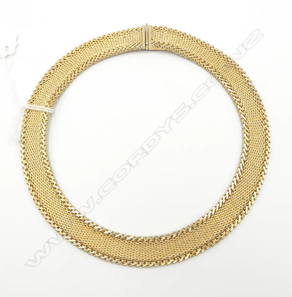 VINTAGE CHRISTIAN DIOR GOLD PLATE NECKLACE Image 1++