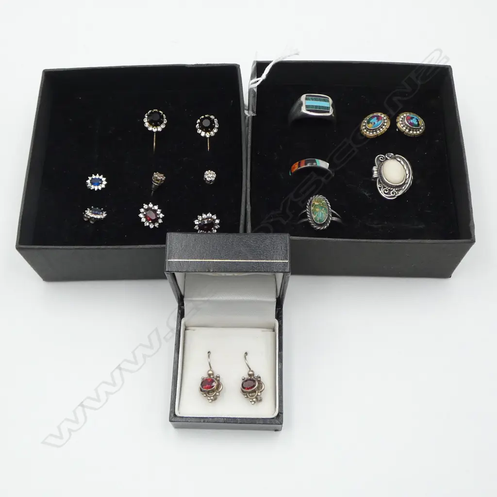 4 RINGS + 6 ASST. PR EARRINGS Image 1++