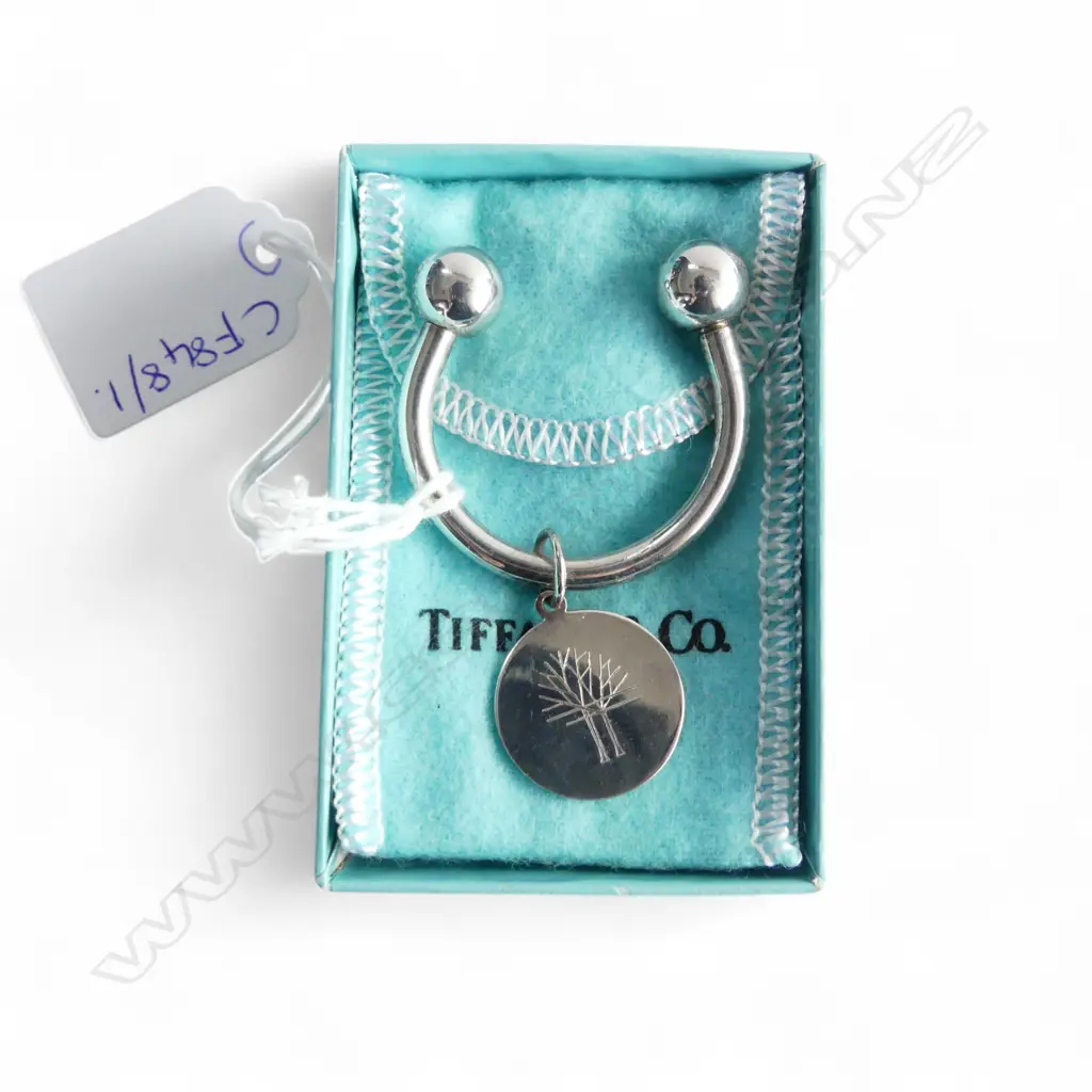 TIFFANY & CO STG SILVER KEY CHAIN 19.7gms, BOXED Image 1++