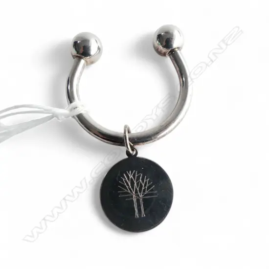 TIFFANY & CO STG SILVER KEY CHAIN 19.7gms, BOXED