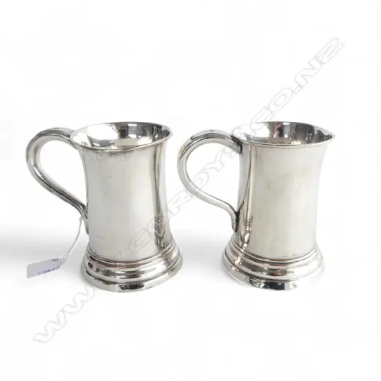 **RTV**  PR OLD SHEFFIELD BEER MUGS (1830) H.130mm FAULTED
