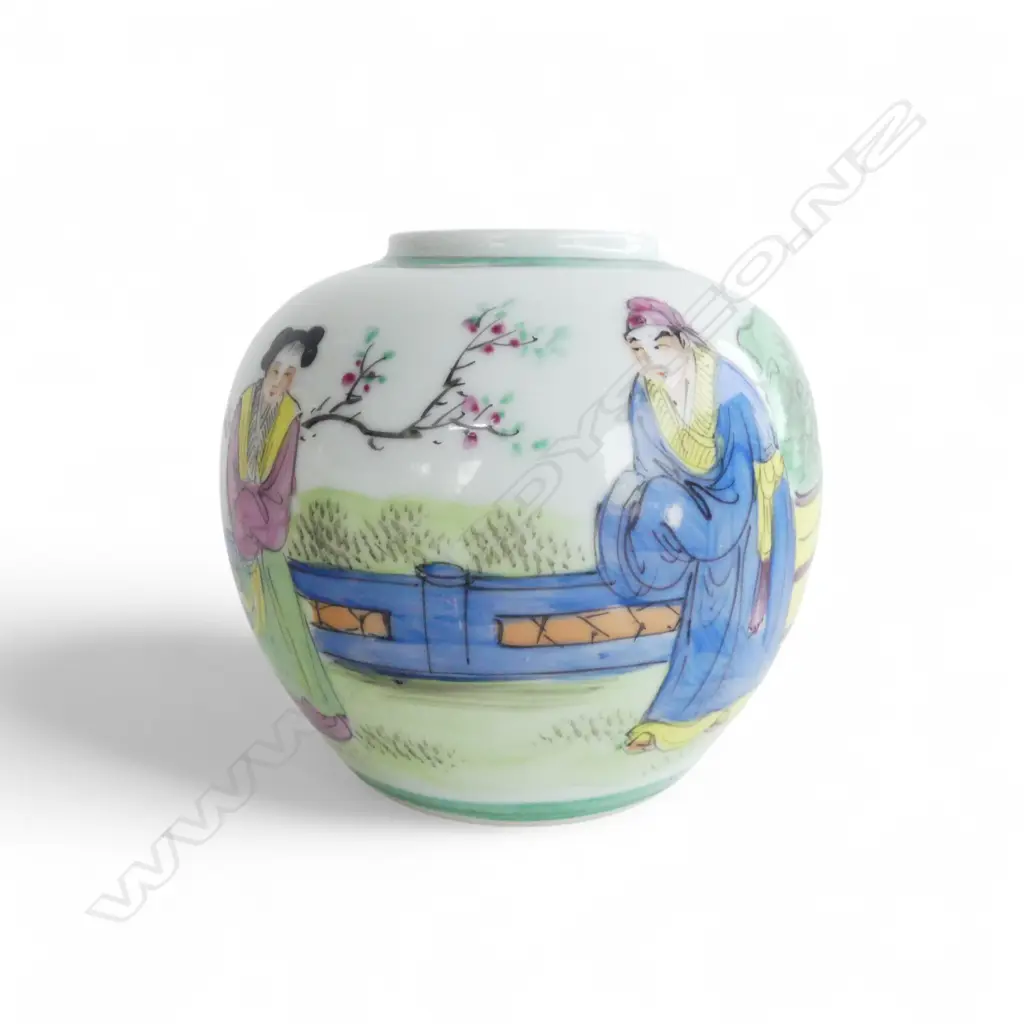 HANDPAINTED GINGER JAR H.100mm Image 1++