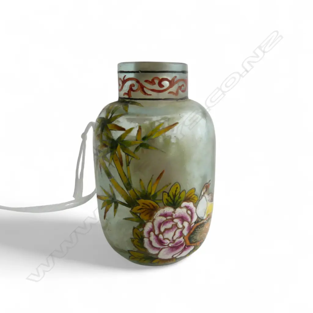 CHINESE GLASS SNUFF BOTTLE H.55mm no lid Image 1++