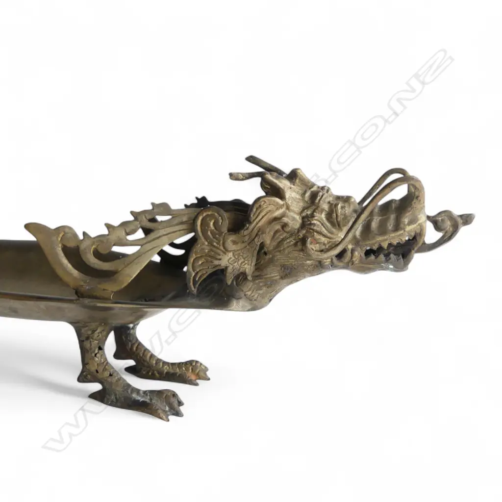 BRASS DRAGON DISH L.590mm Image 1++