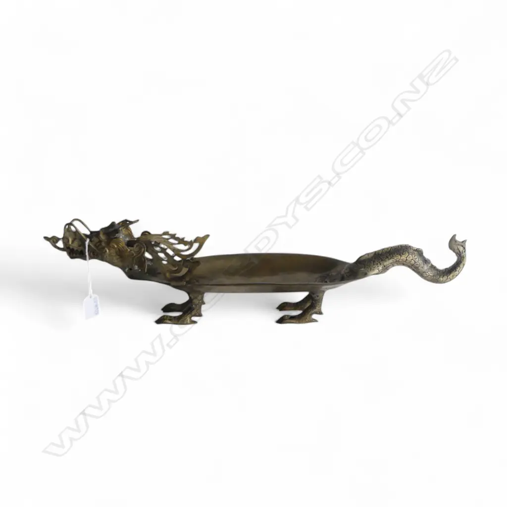 BRASS DRAGON DISH L.590mm Image 1++