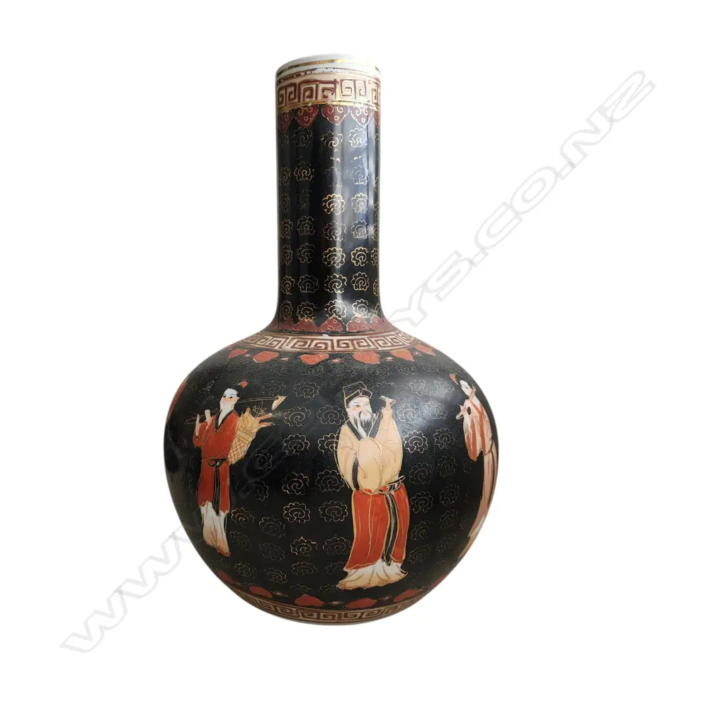 CHINESE “8 IMMORTALS” PORCELAIN VASE 350 mm Image 1++