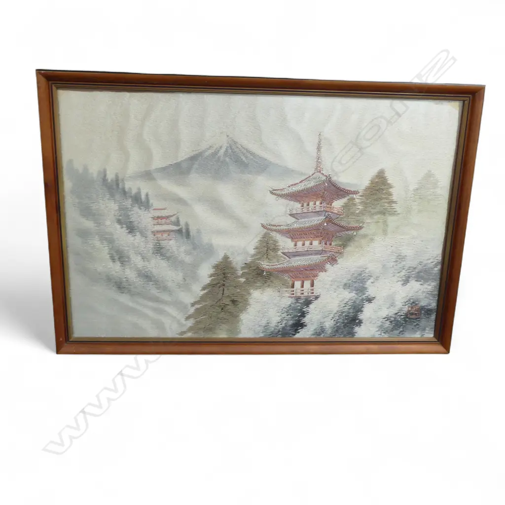 JAPANESE SILK WORK 290x450mm Image 1++