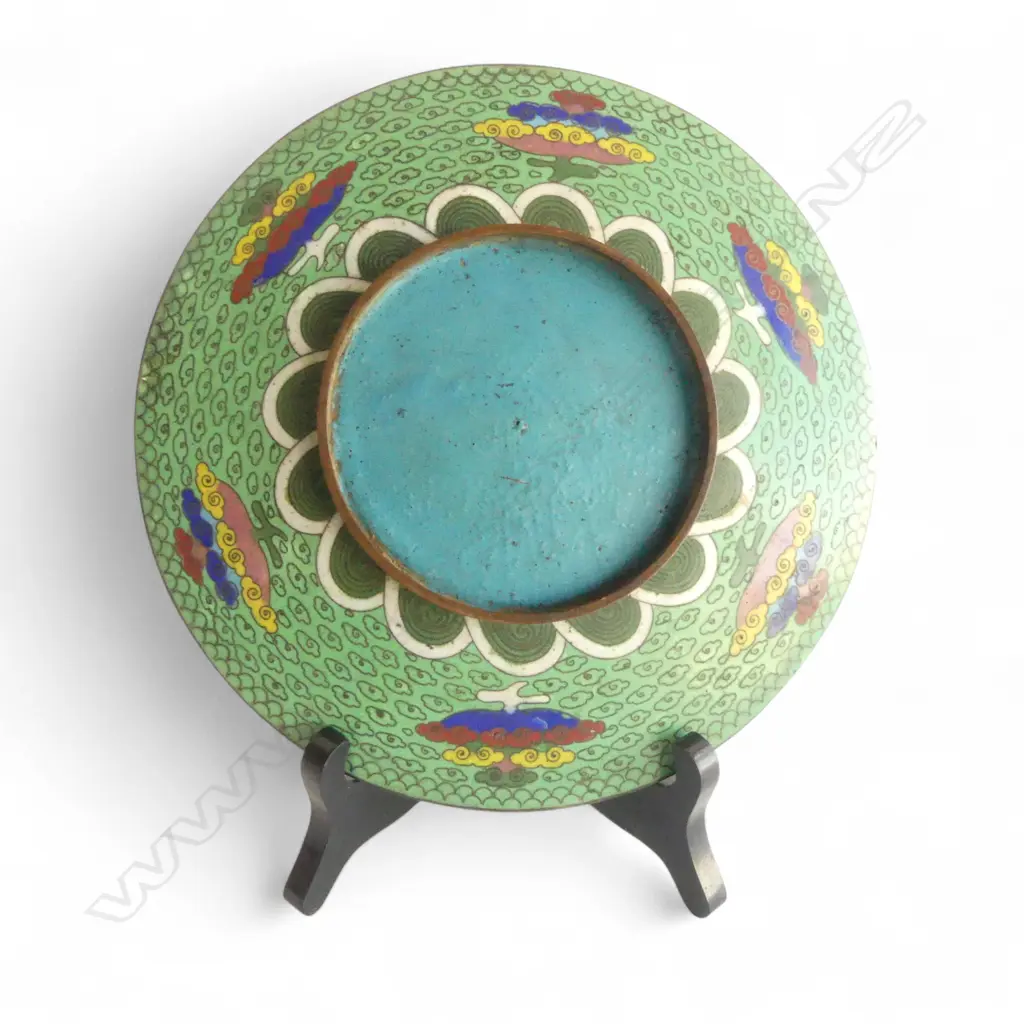 A Chinese cloisonné dish, Image 1++