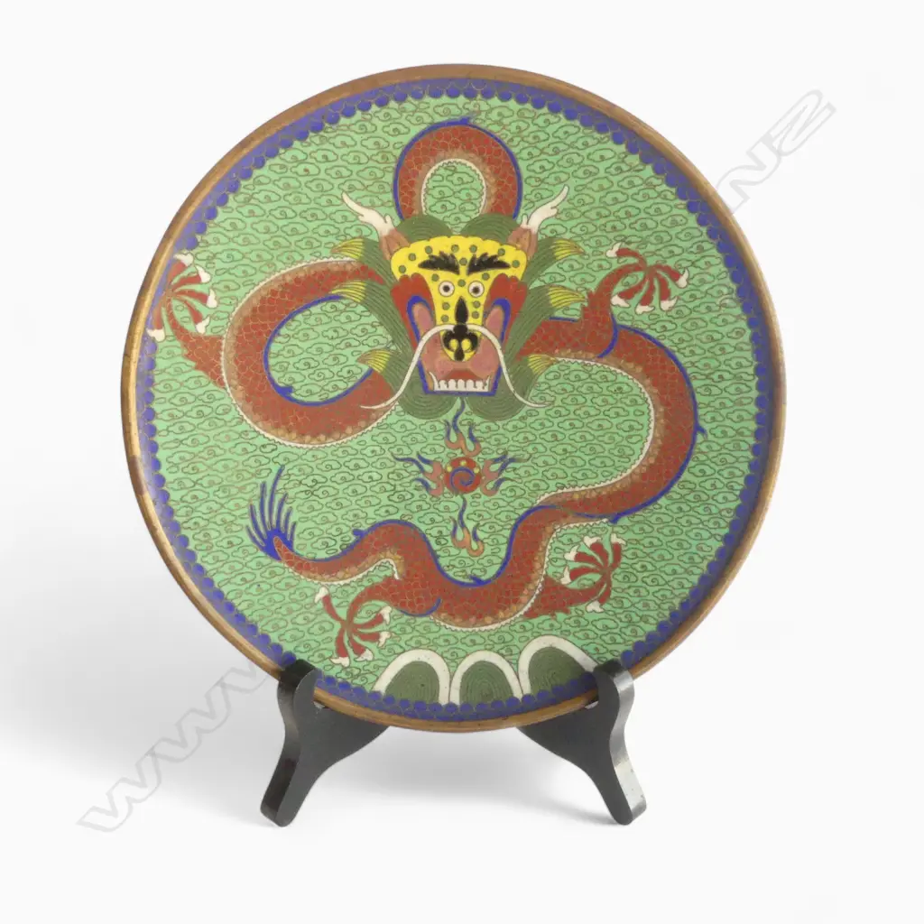 A Chinese cloisonné dish, Image 1++
