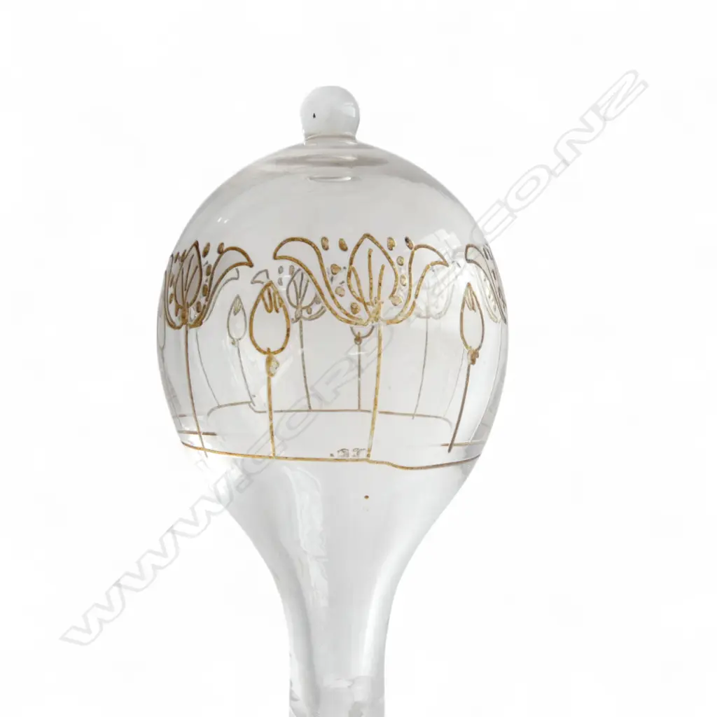 PR HAND BLOWN GLASS DECANTERS H.310mm signature to base Image 1++